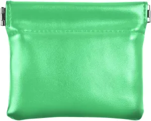 Turquoise Green Women Cute Coin Purse Leather Colorful Squeeze Change Holder Card Pouch