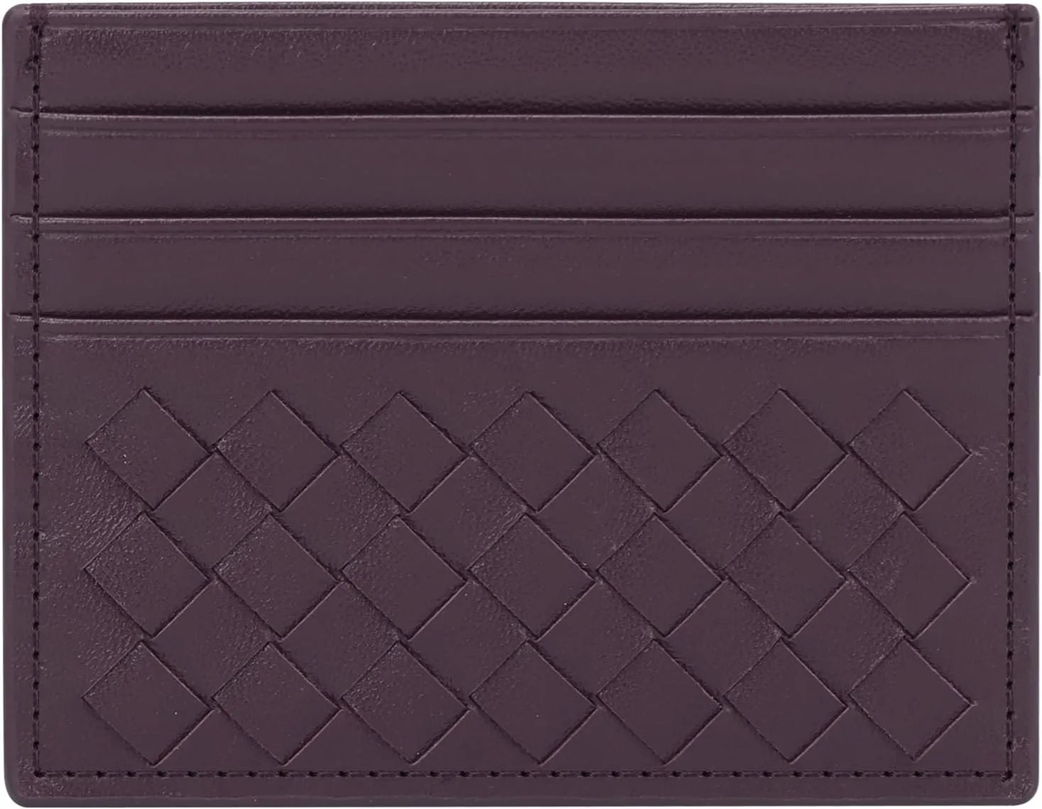 Unaone Slim Minimalist Wallet - Credit Card Holder, Leather Front Pocket Wallet Card Case for Men & Women, Purple