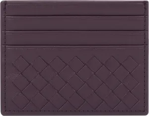 Unaone Slim Minimalist Wallet - Credit Card Holder, Leather Front Pocket Wallet Card Case for Men & Women, Purple