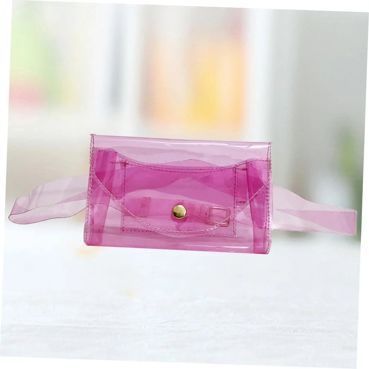 Unisex Sports Fanny Pack Lightweight Waist Pouch for Running Hiking Beach Activities Capacity Cross Body Bag Pink