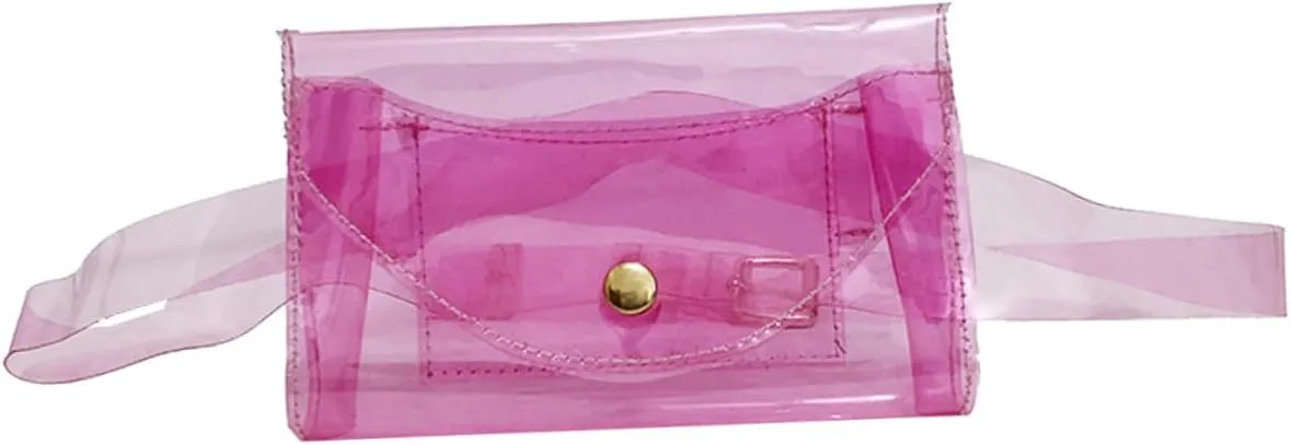 Unisex Sports Fanny Pack Lightweight Waist Pouch for Running Hiking Beach Activities Capacity Cross Body Bag Pink