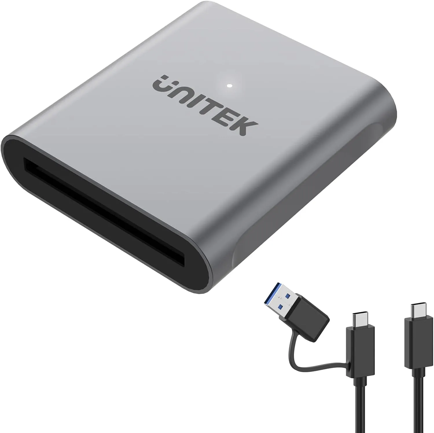 Unitek CFast Card Reader, USB 3.0 USB C CFast 2.0 Card Reader, Portable Aluminum CFast Memory Card Adapter Thunderbolt 3 Port Connection Supported, Compatible for SanDisk, Lexar, Transcend, Sony Card