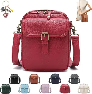 Urvash Crossbody Leather Bag for Women, Adjustable Shoulder Strap, Multi-Slot Multifunctional Large Capacity Bags