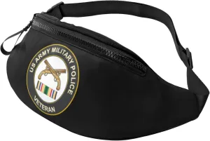 US Army Military Police Gulf War Veteran Waist Bag Waterproof Sports Running Belt Bag Fanny Pack