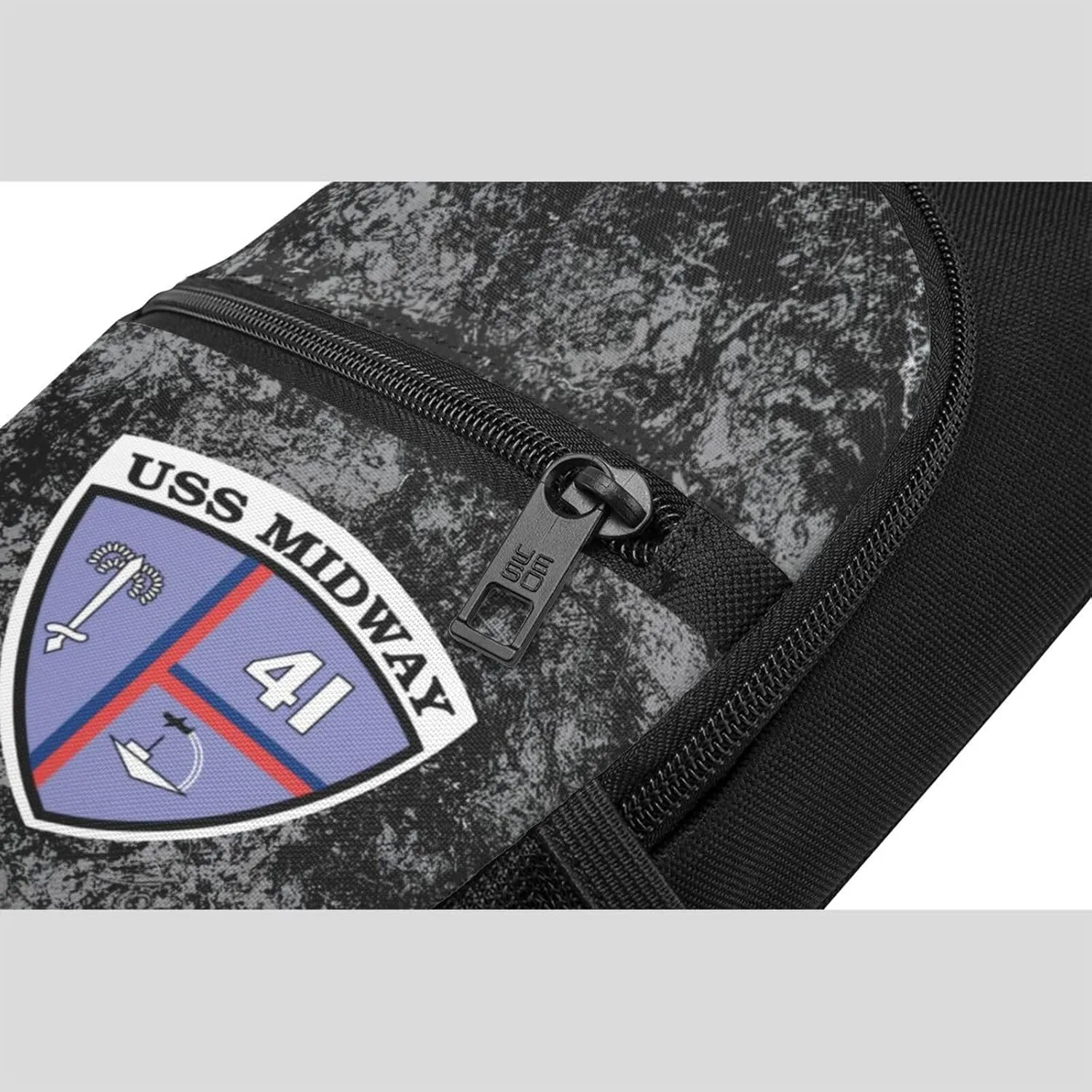 USS Midway CV-41 Sling Bag Crossbody Backpack Shoulder Casual Daypack Bags for Men