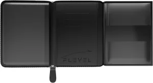 V2 Pilot document holder, Pilot wallet, Real Leather. RFID-Blocking, Travel Wallet, Stylish Travel Companion for Aviation Professionals (AirTag, Black)