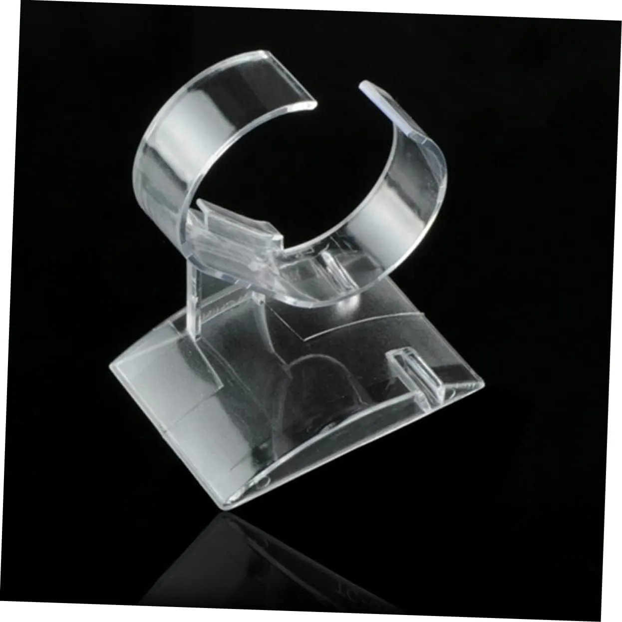 VALICLUD 24pcs Transparent Bracelet Display Stands for Watches and Jewelry Storage Elegant Shaped Holders for Organizing Bangles and Bracelets Compact and Lightweight Design