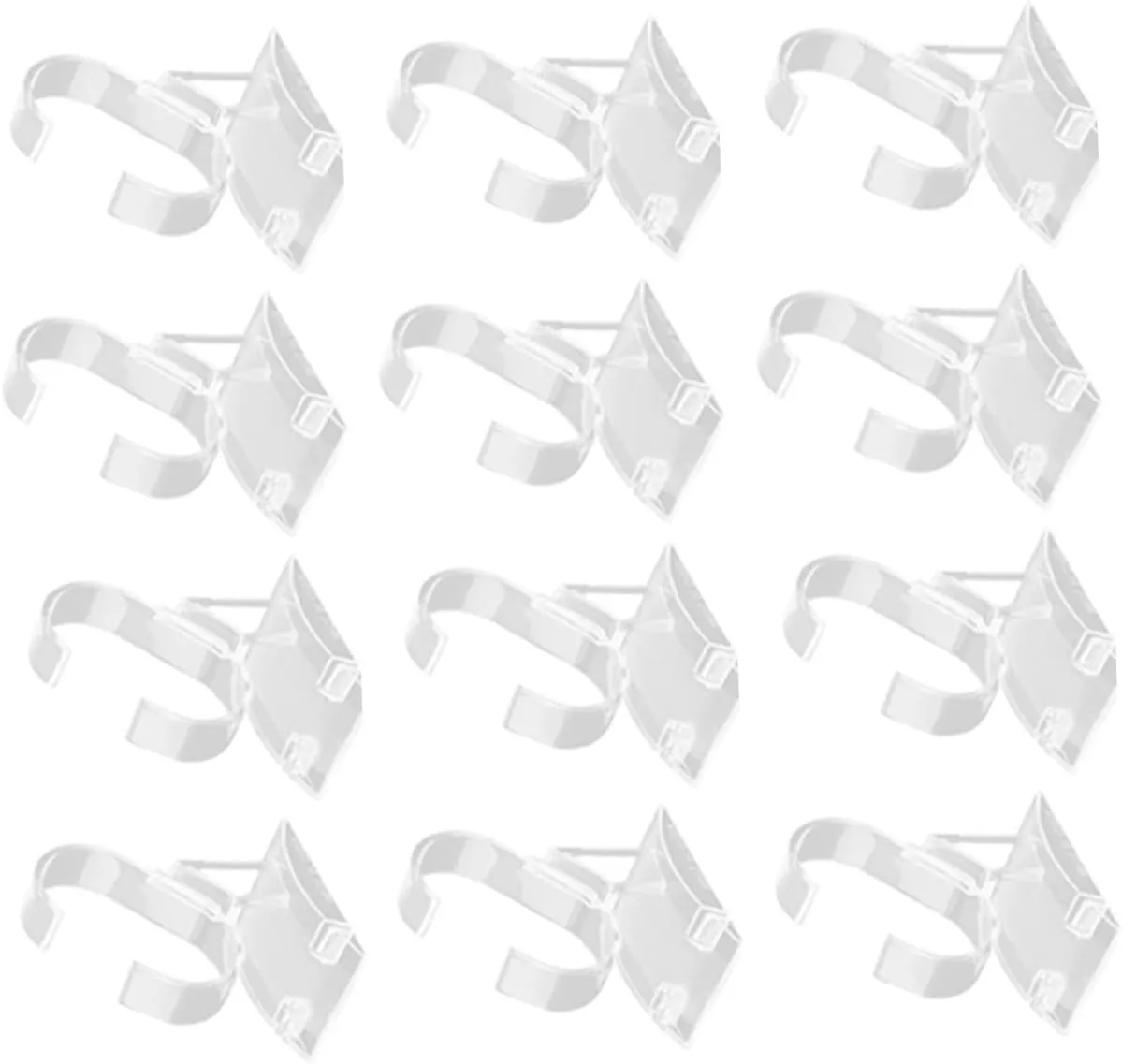 VALICLUD 24pcs Transparent Bracelet Display Stands for Watches and Jewelry Storage Elegant Shaped Holders for Organizing Bangles and Bracelets Compact and Lightweight Design