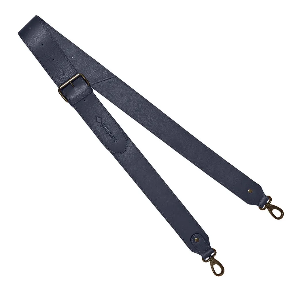 Varon Small Travel Bag - Navy Leather