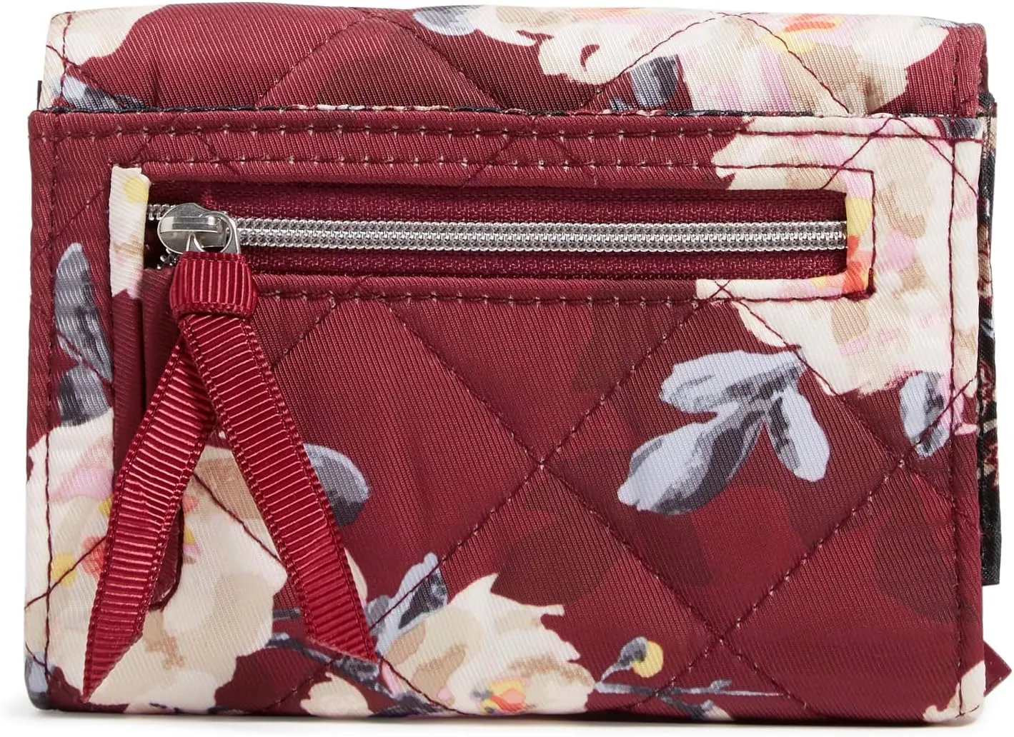 Vera Bradley Women's Performance Twill Riley Compact Wallet with RFID Protection, Blooms and Branches, One Size