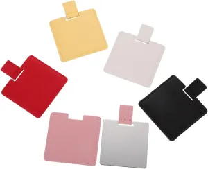 VICASKY 5pcs Portable Makeup Mirrors with PU Cover Compact Travel Handbag Mirror for Women Reflection for Quick Touch Ups Routine