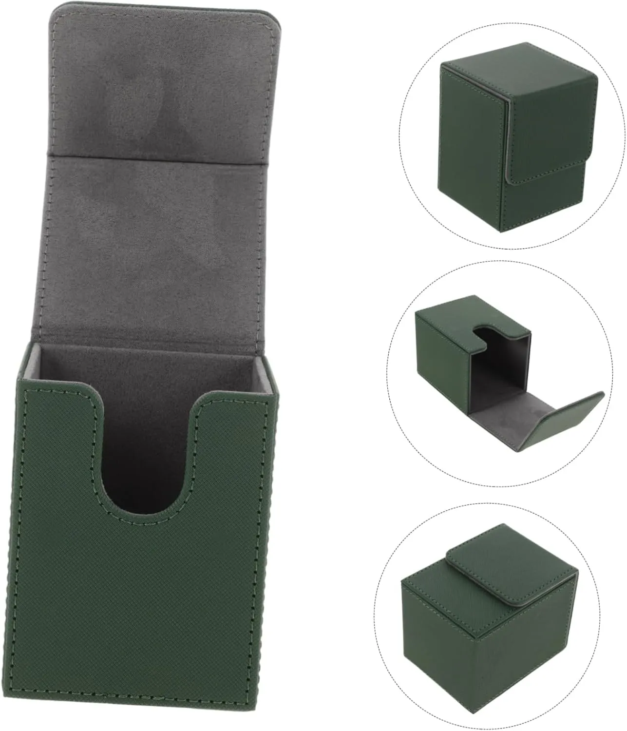 VICASKY Card Storage Box Pu Case Gaming Cards Storage Holder Scratch- Large Capacity Long-lasting