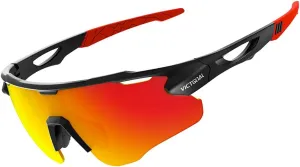 VICTGOAL Cycling Glasses for Men Women with Polarized Lenses UV Protection Cycling Sunglasses TR90 Frame for MTB Bike Glasses