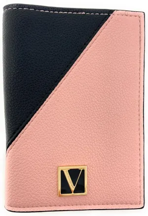 Victoria's Secret Passport Case, Pink Black White Colorblock