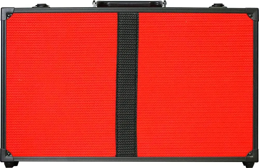 Vincent Junior Mastercase: Premium Barber, Stylist Travel Case (Classic Red)