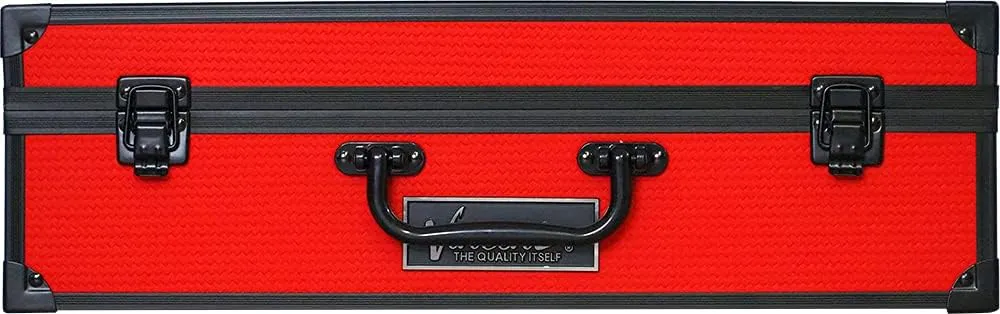 Vincent Junior Mastercase: Premium Barber, Stylist Travel Case (Classic Red)