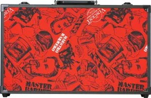 Vincent Junior Mastercase: Premium Barber, Stylist Travel Case (Nostalgic Red)