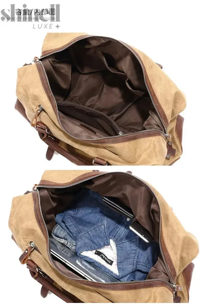 Vintage Adventure Travel Tote