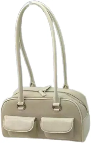 Vintage Shoulder Bags PU Length Underarm Bag Chic Handbag for Different Heights