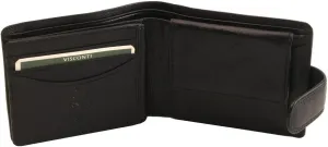 Visconti Heritage HT10- Thin Soft Visconti Leather Bifold Wallet, Black, One Size