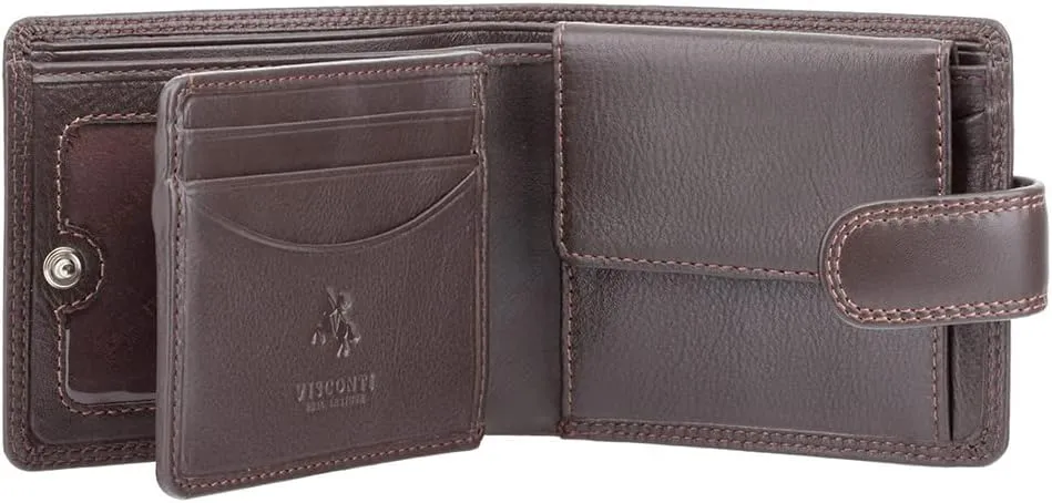 Visconti Heritage HT10- Thin Soft Visconti Leather Wallet (Brown)