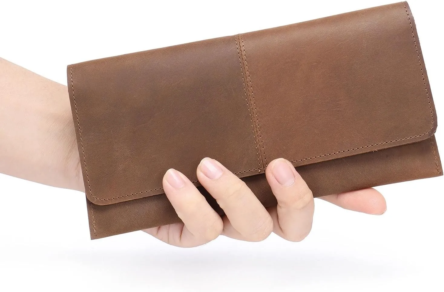 Wallet Leather Wallet Coin Purse Credit Card Holder Hidden Pocket