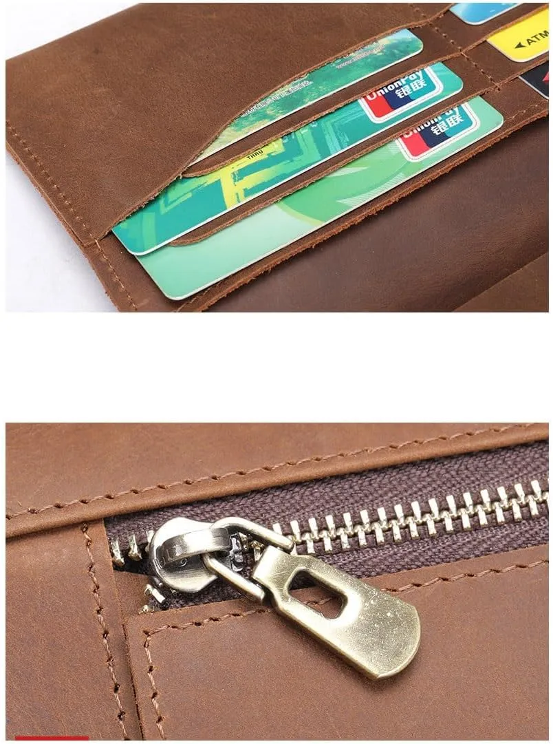 Wallet Leather Wallet Coin Purse Credit Card Holder Hidden Pocket