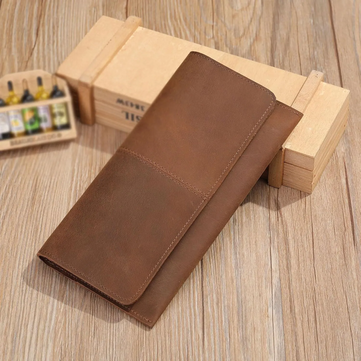 Wallet Leather Wallet Coin Purse Credit Card Holder Hidden Pocket