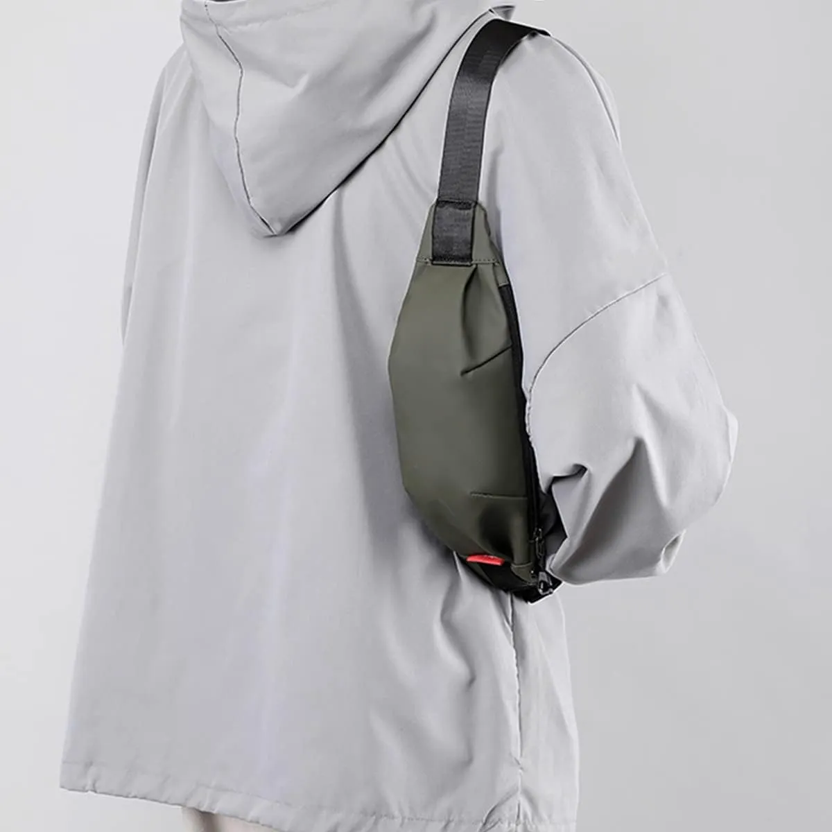 Waterproof Sling Bag Travel Waist Bag for Man Woman Lightweight Crossbody Shoulder Backpack for Biking Hiking Work