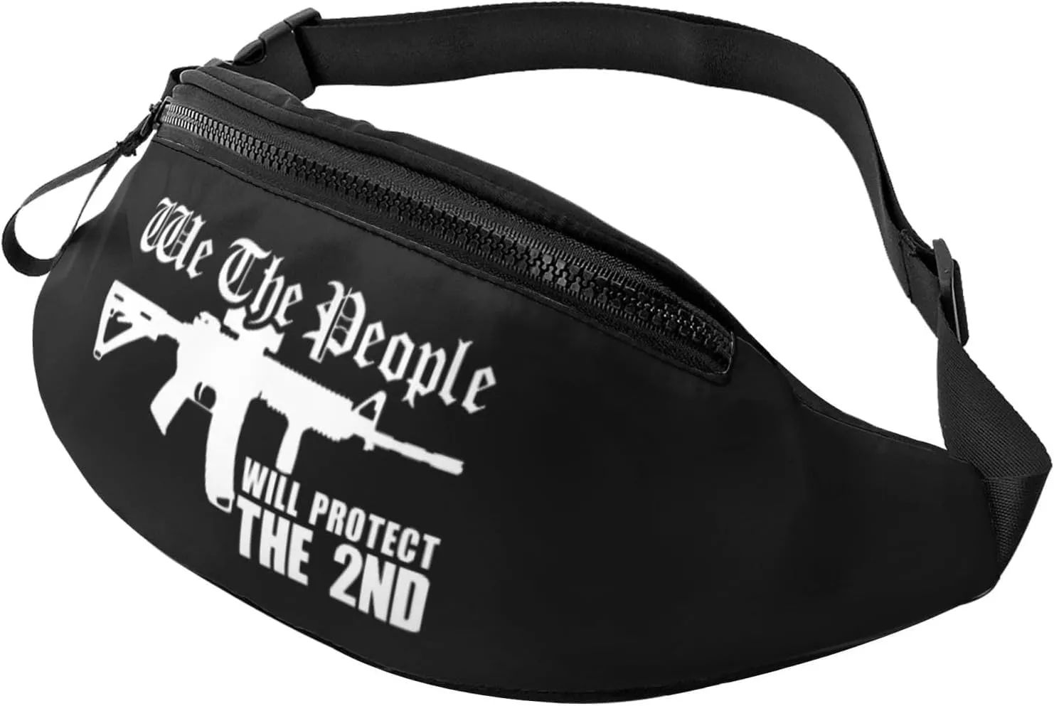 We The People Ar15 Will Protect The 2nd Amendment Leisure Waist Bag Outdoor Sports Running Waist Bag Business Travel Mobile Phone Bag