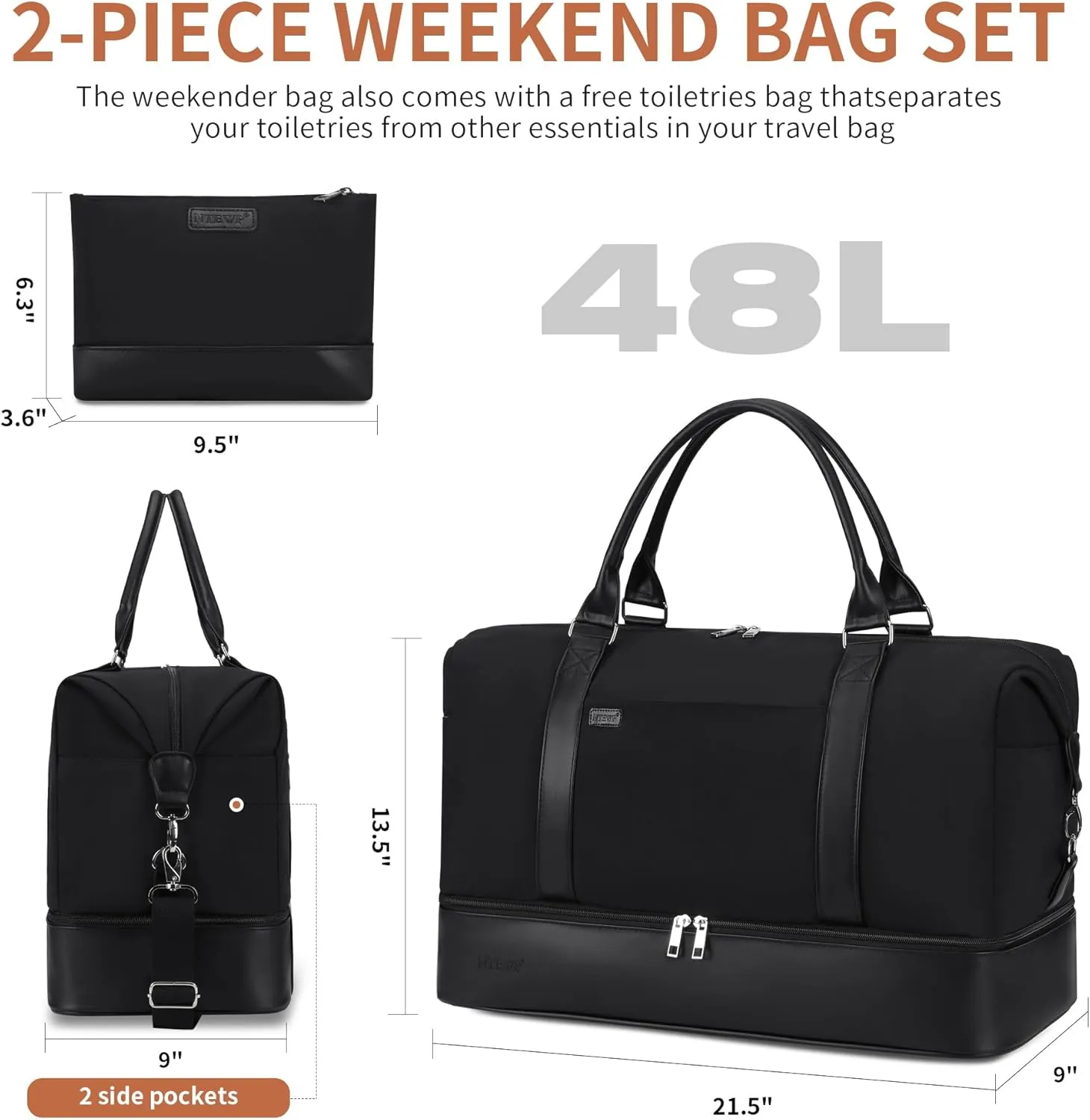 Weekender bag Weekender Bags For Women With Shoe Compartment Large Capacity Travel Overnight Bags Perfect For Travel