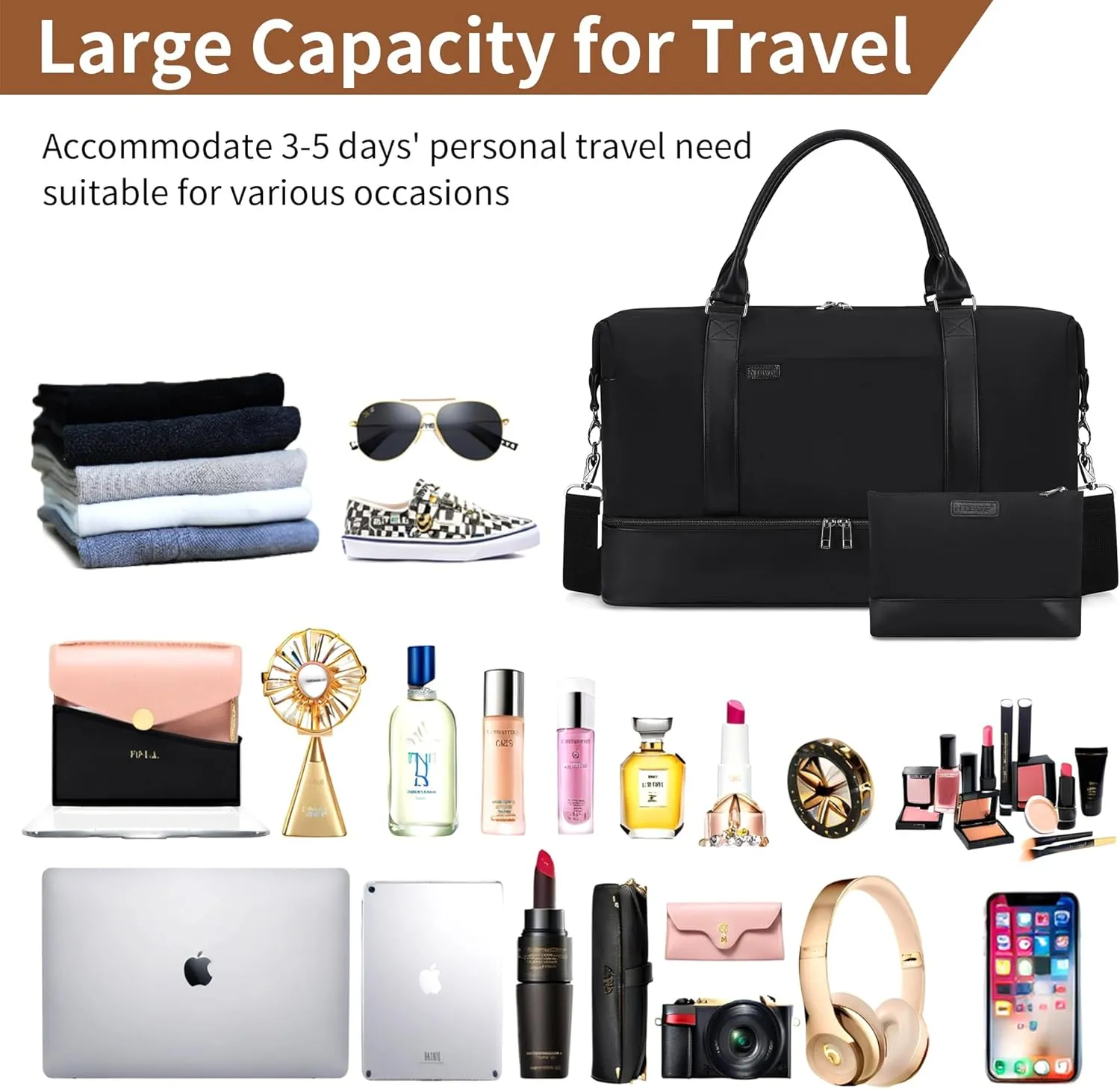Weekender bag Weekender Bags For Women With Shoe Compartment Large Capacity Travel Overnight Bags Perfect For Travel