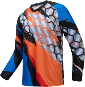 Weimostar Men's Cycling Jersey Long Sleeve MTB T Shirt Mountain Bike Motorcycle Bicycle Clothing