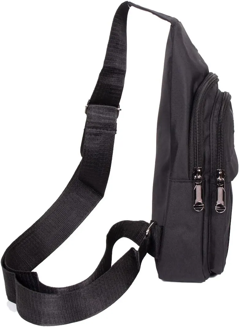 WESTEND Crossbody Canvas Sling Bag with Adjustable Strap-Travel Small Daypack