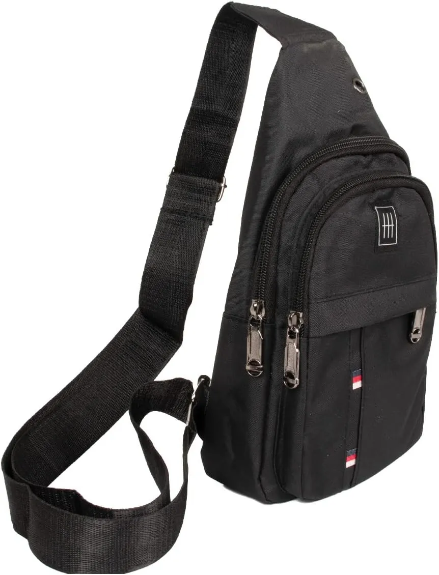 WESTEND Crossbody Canvas Sling Bag with Adjustable Strap-Travel Small Daypack