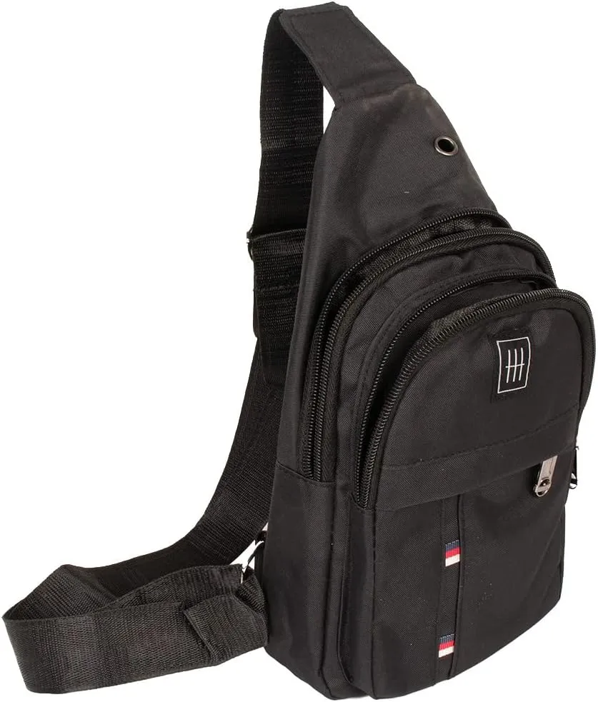 WESTEND Crossbody Canvas Sling Bag with Adjustable Strap-Travel Small Daypack
