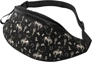 Western Fanny Pack Waist Bag Adjustable Belt Bag For Men Women Traveling Hiking Cycling Running