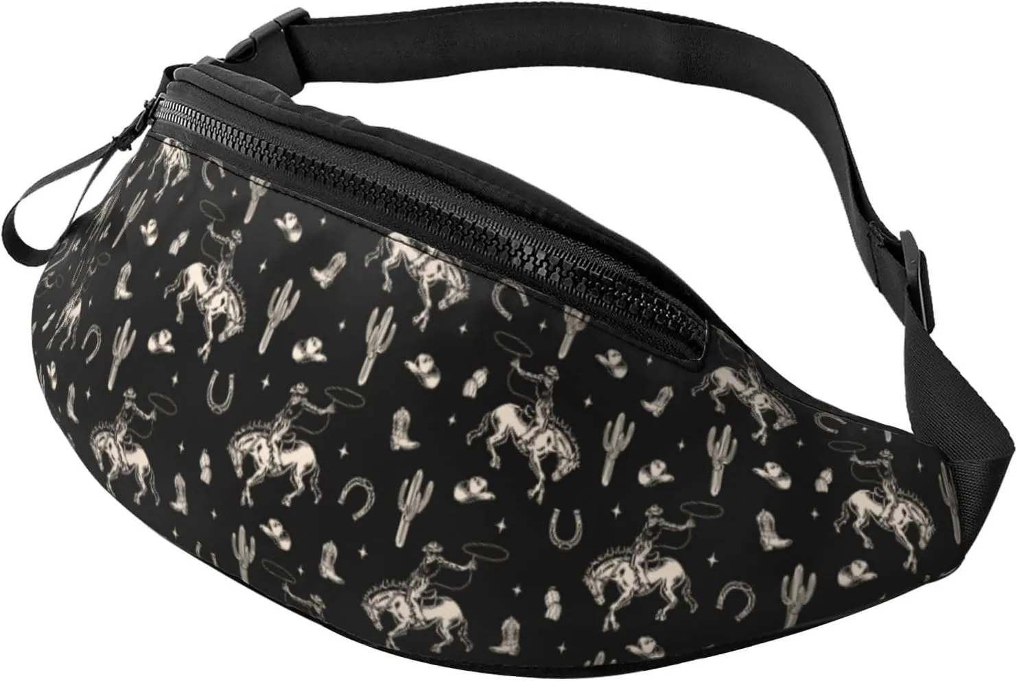 Western Fanny Pack Waist Bag Adjustable Belt Bag For Men Women Traveling Hiking Cycling Running