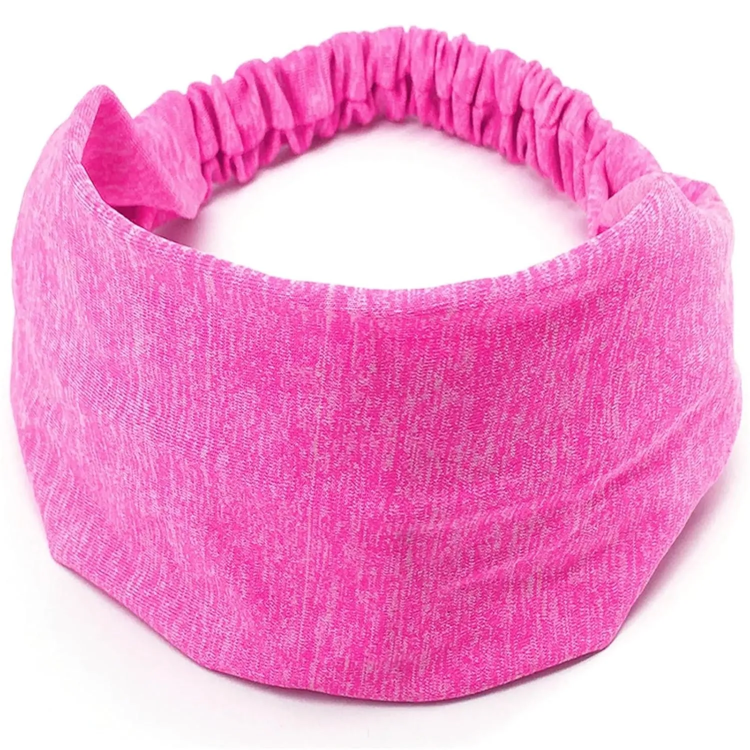 Wide Edge Double-layer Elastic Sports Yoga Running Cycling Fitness Sweatband Headband(Gray)