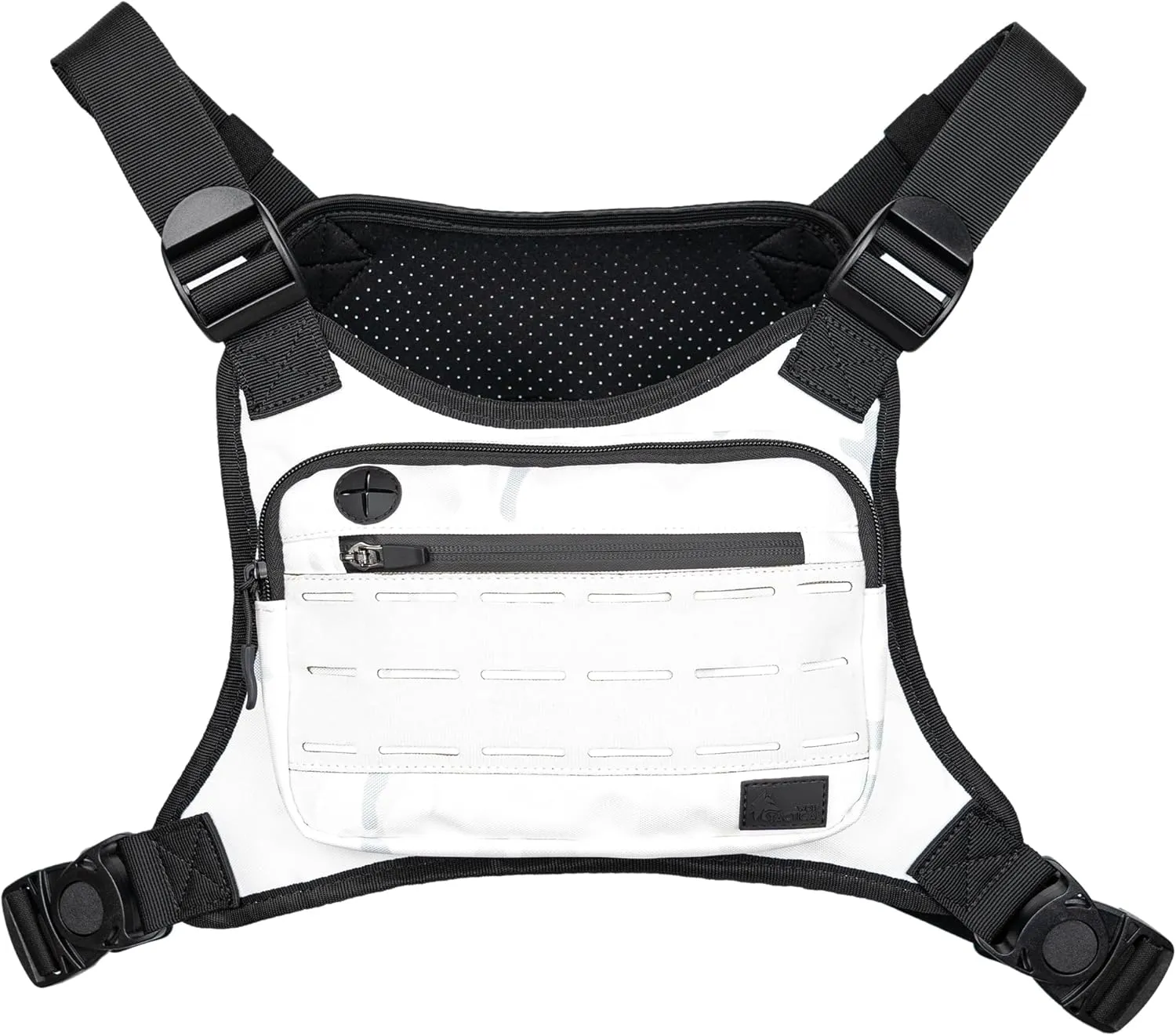 WOLF TACTICAL Chest Pack Running Chest Bag for Men Chest Holster Running Vest Chest Rig Fanny Pack Running Bag