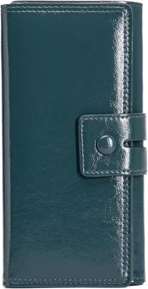 Women Leather Wallet Designer Long Clutch Large Capacity Bifold Multi Credit Card Holder Ladies Gifts