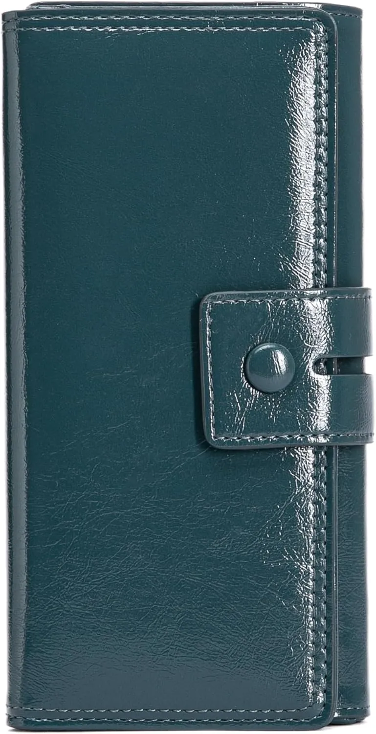 Women Leather Wallet Designer Long Clutch Large Capacity Bifold Multi Credit Card Holder Ladies Gifts