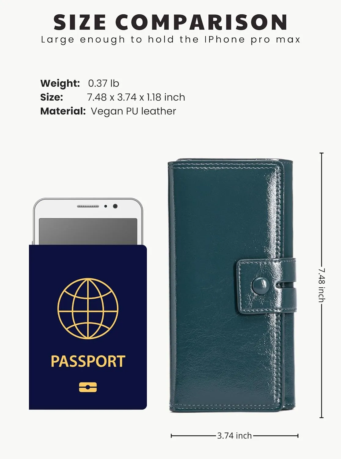 Women Leather Wallet Designer Long Clutch Large Capacity Bifold Multi Credit Card Holder Ladies Gifts