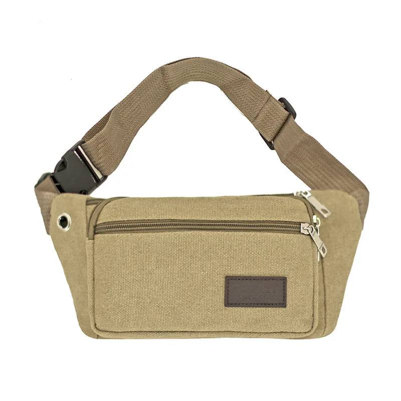 Women's & Men's & Thickened Canvas Exercise Running Change Men's Waist Packs