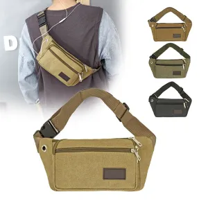 Women's & Men's & Thickened Canvas Exercise Running Change Men's Waist Packs