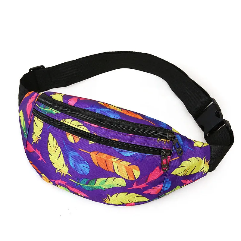 Women's & Men's Exercise Running Nylon Slanted Mountain Climbing Men's Waist Packs