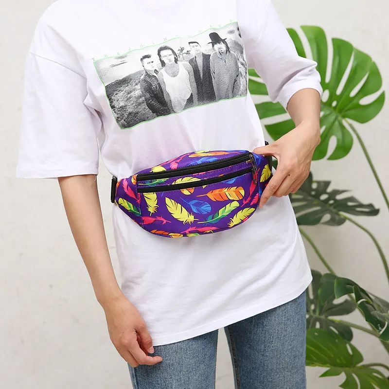 Women's & Men's Exercise Running Nylon Slanted Mountain Climbing Men's Waist Packs