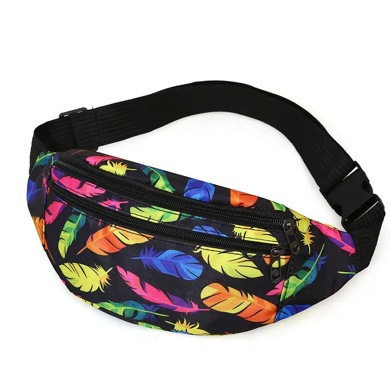 Women's & Men's Exercise Running Nylon Slanted Mountain Climbing Men's Waist Packs
