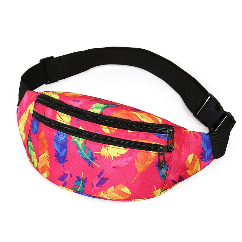 Women's & Men's Exercise Running Nylon Slanted Mountain Climbing Men's Waist Packs