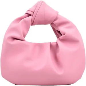 Women's Dumpling Bun Fold Knot Design Cloud Bag Handbag